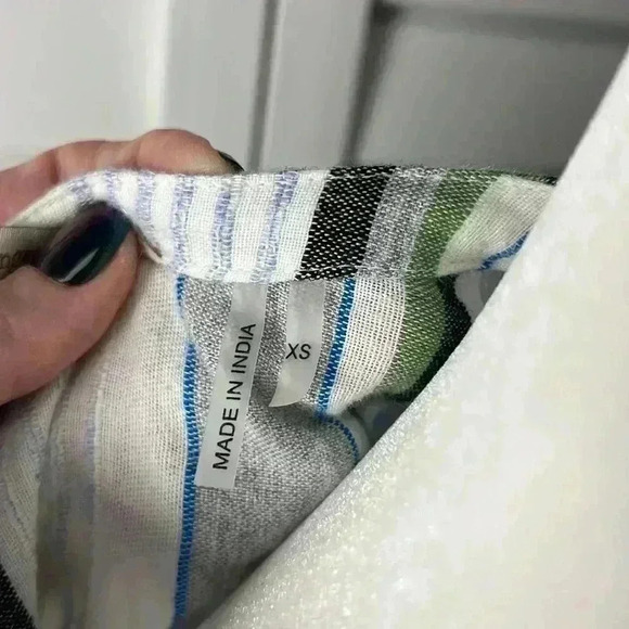 Soft Surroundings Manhattan Beach Wool Blend V-Neck 3/4 Sleeve Tunic Top Size XS - Picture 6 of 11